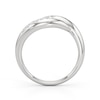 Thumbnail Image 2 of 1/5 CT. T.W. Diamond Swirl Bypass Ring in Sterling Silver