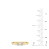 Thumbnail Image 3 of 1/10 CT. T.W. Baguette and Round Diamond Tri-Sides Ring in 10K Gold