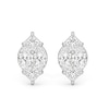 Thumbnail Image 1 of 1-1/4 CT. T.W. Marquise-Shaped Lab-Grown Multi-Diamond Stud Earrings in 14K White Gold