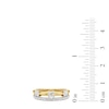 Thumbnail Image 3 of 1/2 CT. T.W. Princess-Cut and Round Diamond Faux Stack Ring in 10K Gold