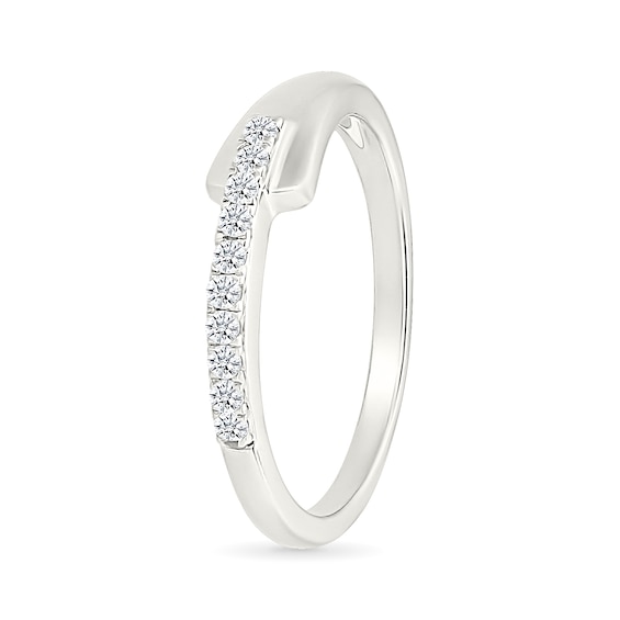 1/10 CT. T.w. Diamond Flared Ring in Sterling Silver
