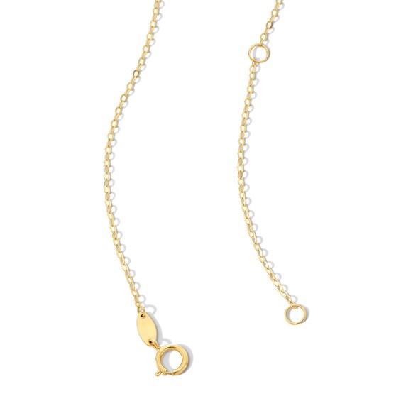 Puff Heart Necklace in 10K Gold