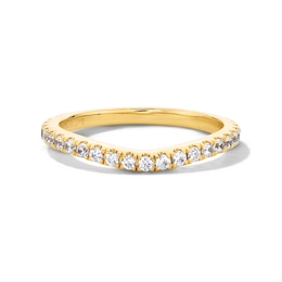 Vera Wang Love Collection 1/3 CT. T.W. Certified Lab-Grown Diamond Contour Wedding Band in 14K Gold (F/VS2)