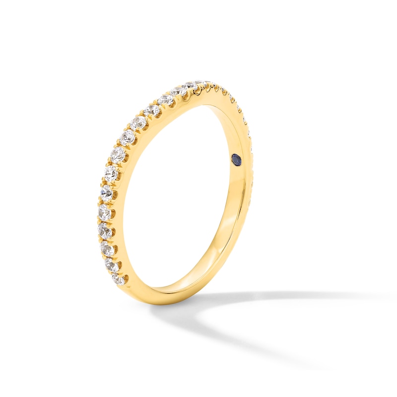 Main Image 2 of Vera Wang Love Collection 1/3 CT. T.W. Certified Lab-Grown Diamond Contour Wedding Band in 14K Gold (F/VS2)