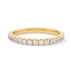 Thumbnail Image 1 of Vera Wang Love Collection 1/2 CT. T.W. Certified Lab-Created Diamond Anniversary Band in 14K Gold (F/VS2)