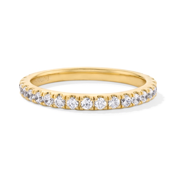 Vera Wang Love Collection 1/ CT. T.w. Certified Lab-Grown Diamond Anniversary Band in 14K Gold (F/Vs2