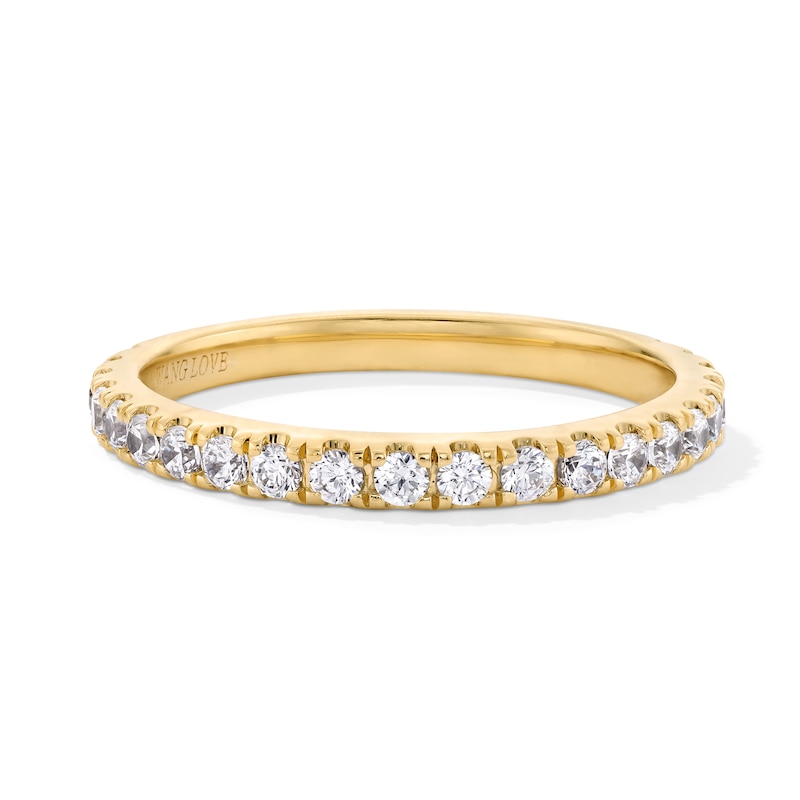 Main Image 1 of Vera Wang Love Collection 1/2 CT. T.W. Certified Lab-Created Diamond Anniversary Band in 14K Gold (F/VS2)