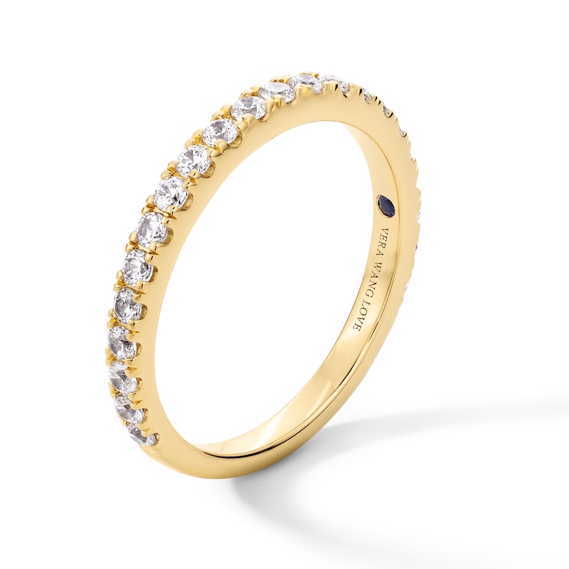 Main Image 2 of Vera Wang Love Collection 1/2 CT. T.W. Certified Lab-Created Diamond Anniversary Band in 14K Gold (F/VS2)