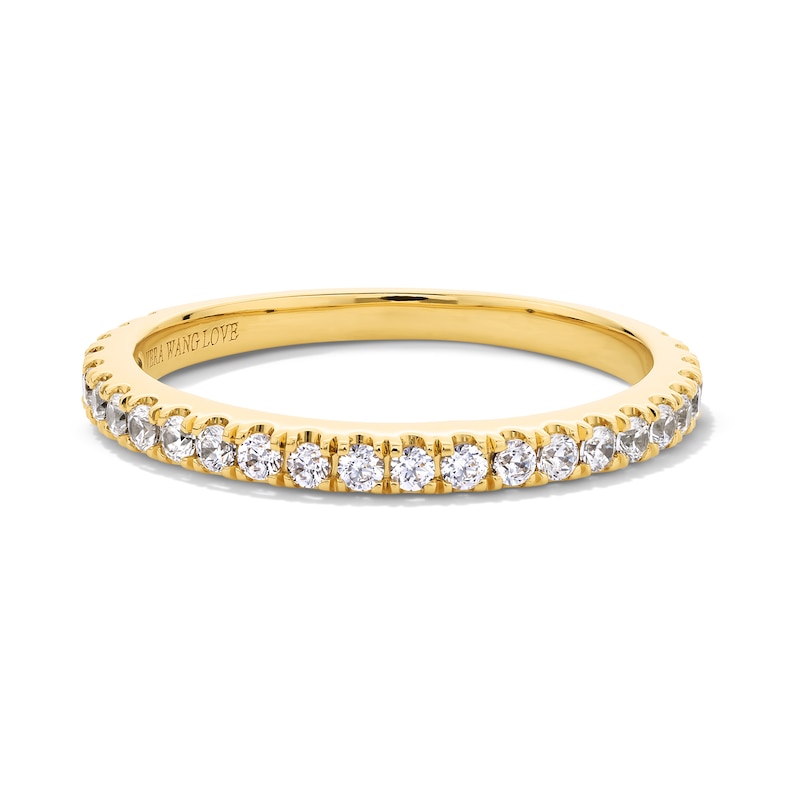 Main Image 1 of Vera Wang Love Collection 1/3 CT. T.W. Certified Lab-Grown Diamond Wedding Band in 14K Gold (F/VS2)