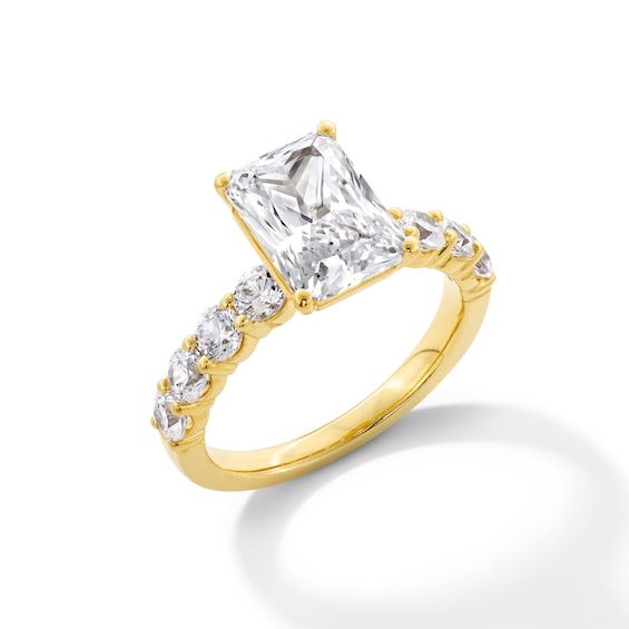 4 CT. T.w. Radiant-Cut Certified Lab-Grown Diamond Engagement Ring in 14K Gold (F/Si2)