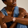 Thumbnail Image 4 of Ladies’ Fossil Carlie Crystal Accent Rose-Tone IP Watch with Rose-Tone Sunray Dial (Model: ES4301)