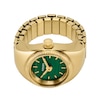 Thumbnail Image 3 of Ladies’ Fossil Gold-Tone IP Ring Watch with Malachite Dial (Model: ES5308)