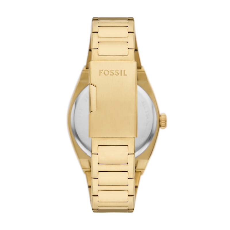 Main Image 2 of Men’s Fossil Everett Gold-Tone IP Watch with Textured Gold-Tone Sunray Dial (Model: FS5965)