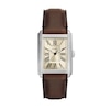 Thumbnail Image 1 of Men’s Fossil Carraway Brown Leather Strap Watch with Rectangular Cream Dial (Model: FS6012)