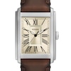 Thumbnail Image 5 of Men’s Fossil Carraway Brown Leather Strap Watch with Rectangular Cream Dial (Model: FS6012)
