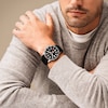 Thumbnail Image 4 of Men’s Fossil Blue GMT Dive Black Silicone Strap Watch with Black Dial (Model: FS6036)