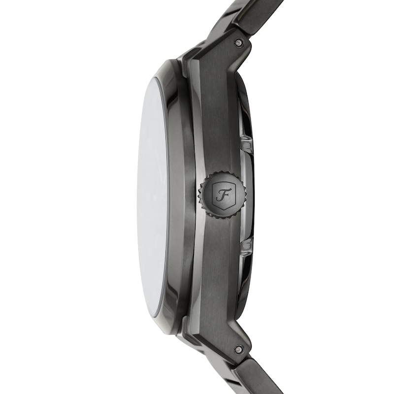 Main Image 3 of Men’s Fossil Everett Grey IP Automatic Watch with Smoke Skeleton Dial (Model: ME3206)