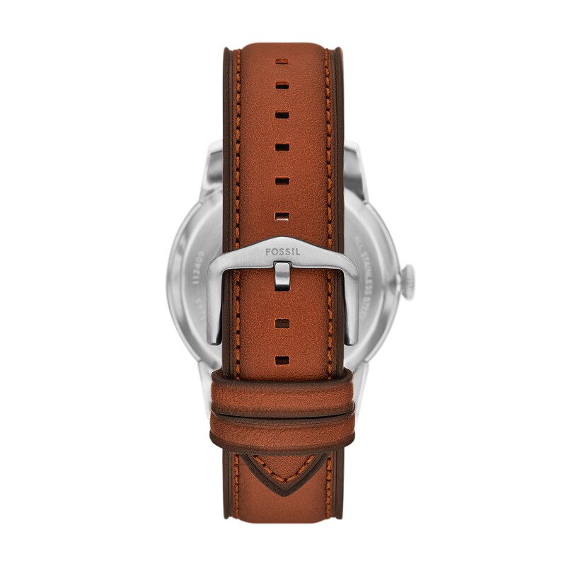 Main Image 2 of Men’s Fossil Townsman Brown Leather Strap Chronograph Automatic Watch with Green Dial (Model: ME3265)