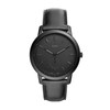 Thumbnail Image 1 of Men’s Fossil Minimalist Black IP Leather Strap Watch with Black Sunray Dial (Model: FS5447)