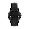 Thumbnail Image 4 of Men’s Fossil Minimalist Black IP Leather Strap Watch with Black Sunray Dial (Model: FS5447)