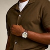 Thumbnail Image 4 of Men’s Fossil Everett Brown Leather Strap Watch with Eggshell Sunray Dial (Model: FS6071)