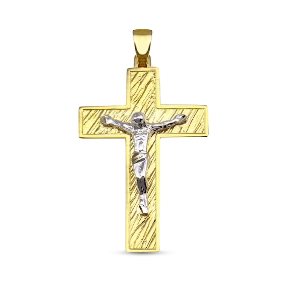Crucifix Necklace Charm in 10K Gold