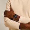 Thumbnail Image 5 of Men’s Fossil Minimalist Black IP Brown Leather Strap Watch with Black Satin Dial (Model: FS5305)
