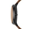 Thumbnail Image 2 of Men’s Fossil Townsman Black IP Brown Leather Strap Automatic Watch with Brown Skeleton Dial (Model: ME3155)