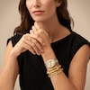 Thumbnail Image 4 of Ladies’ Fossil Scarlette Crystal Accent Two-Tone IP Watch with Gold-Tone Sunray Dial (Model: ES4949)
