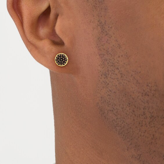 1/6 CT. T.w. Brown Diamond Stud Earrings in 10K Gold