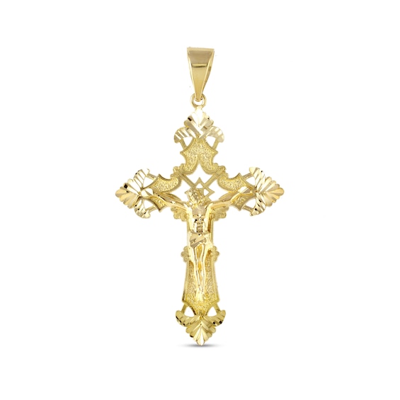 Cross Necklace Charm in 10K Gold