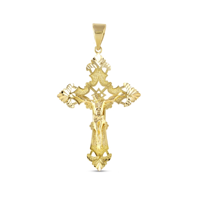 Main Image 1 of Cross Necklace Charm in 10K Gold