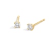 Thumbnail Image 1 of 1/10 CT. T.W. Diamond Solitaire Stud Earrings in 14K Gold (I/I2)