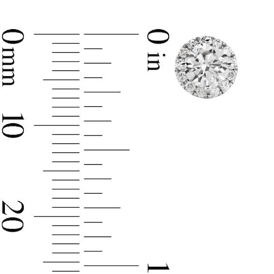 1-1/5 CT. T.w. Certified Lab-Grown Diamond Frame Stud Earrings in 10K White Gold (F/Vs2)