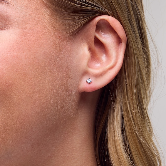 1/4 CT. T.w. Certified Lab-Grown Diamond Solitaire Stud Earrings in Sterling Silver (F/Vs2)