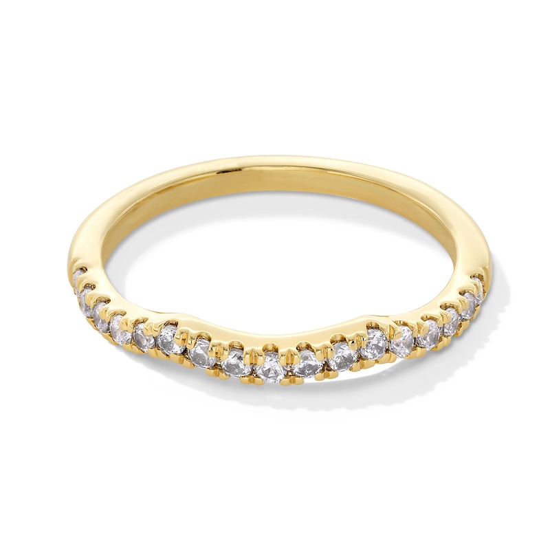 Main Image 1 of 1/4 CT. T.W. Certified Lab-Grown Diamond Contour Band in 14K Gold (F/SI2)