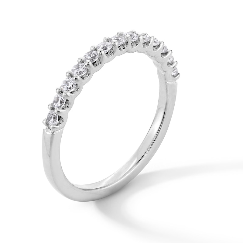 Main Image 3 of 3/8 CT. T.W. Certified Lab-Grown Diamond Band in 14K White Gold (F/SI2)