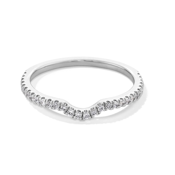 1/4 CT. T.w. Certified Lab-Grown Diamond Contour Band in 14K White Gold (F/Si2)