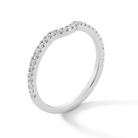 1/4 CT. T.w. Certified Lab-Grown Diamond Contour Band in 14K White Gold (F/Si2)
