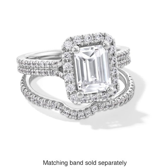 1/4 CT. T.w. Certified Lab-Grown Diamond Contour Band in 14K White Gold (F/Si2)