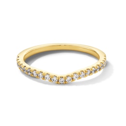 1/4 CT. T.W. Certified Lab-Grown Diamond Contour Band in 14K Gold (F/SI2)