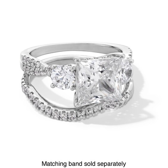 1/4 CT. T.w. Certified Lab-Grown Diamond Contour Band in 14K White Gold (F/Si2)