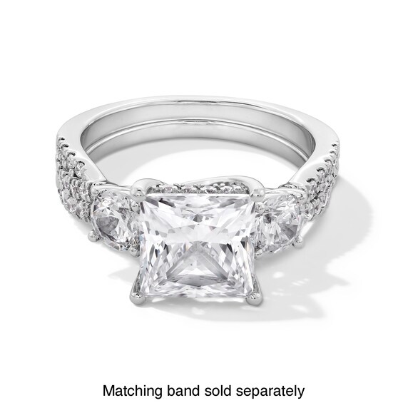 1/4 CT. T.w. Certified Lab-Grown Diamond Contour Band in 14K White Gold (F/Si2)
