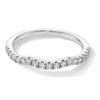 Thumbnail Image 1 of 1/4 CT. T.W. Certified Lab-Grown Diamond Contour Band in 14K White Gold (F/SI2)