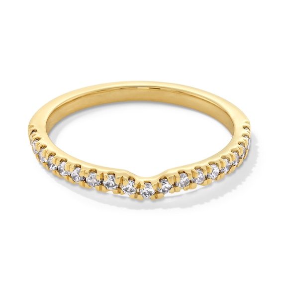 1/4 CT. T.w. Lab-Grown Diamond Contour Band in 14K Gold (F/Si2)