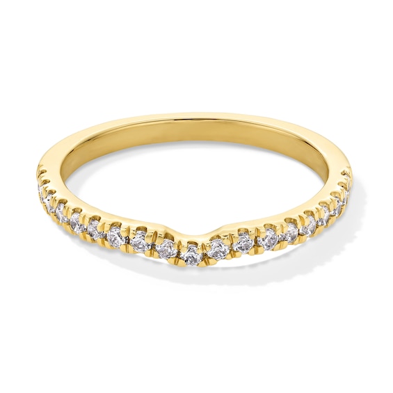 1/4 CT. T.w. Certified Lab-Grown Diamond Contour Band in 14K Gold (F/Si2)