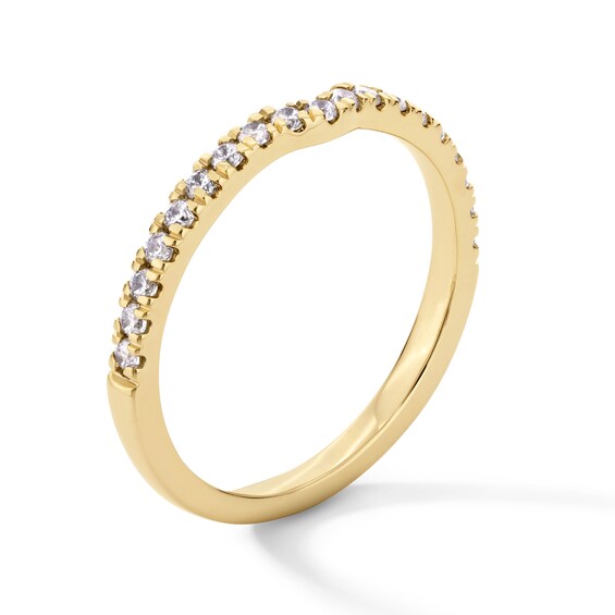 1/4 CT. T.w. Certified Lab-Grown Diamond Contour Band in 14K Gold (F/Si2)