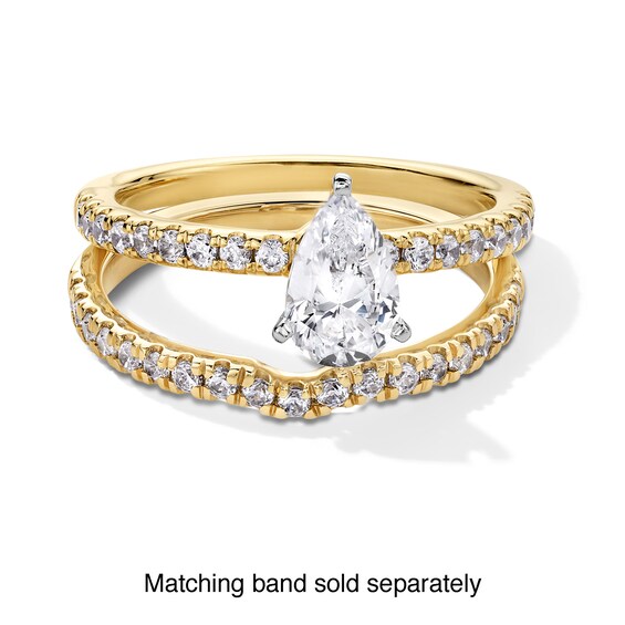 1/4 CT. T.w. Certified Lab-Grown Diamond Contour Band in 14K Gold (F/Si2)
