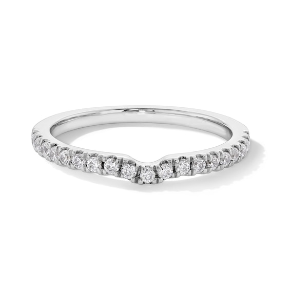1/4 CT. T.w. Certified Lab-Grown Diamond Contour Band in 14K White Gold (F/Si2)