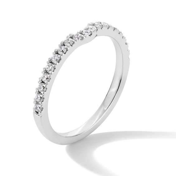 1/4 CT. T.w. Certified Lab-Grown Diamond Contour Band in 14K White Gold (F/Si2)